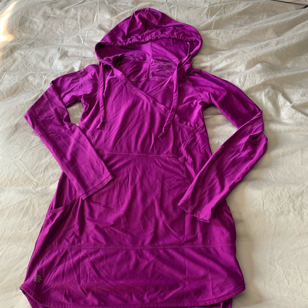 Xs Athleta lightweight tunic length hoodie